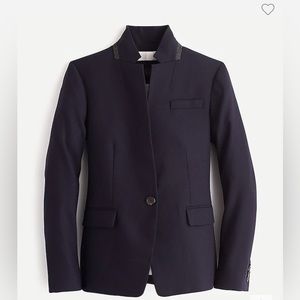 Regent blazer in wool flannel | Navy | Size US 2 (fits US 2 and US 4)